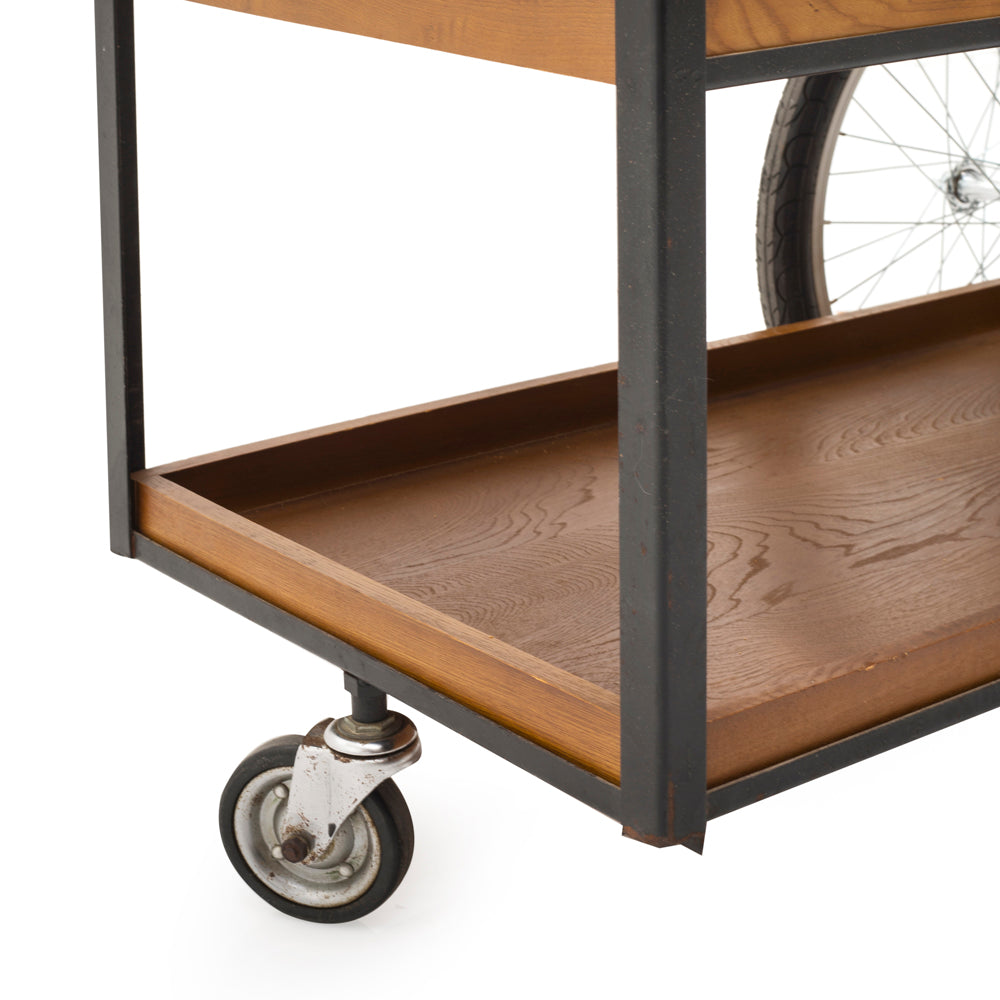 Contemporary Rolling Wine Cart