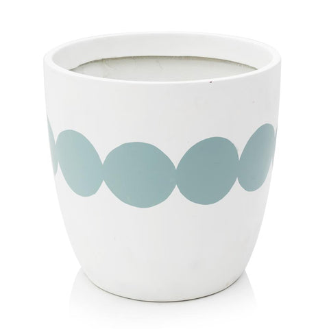 Blue Circle Ring Planter