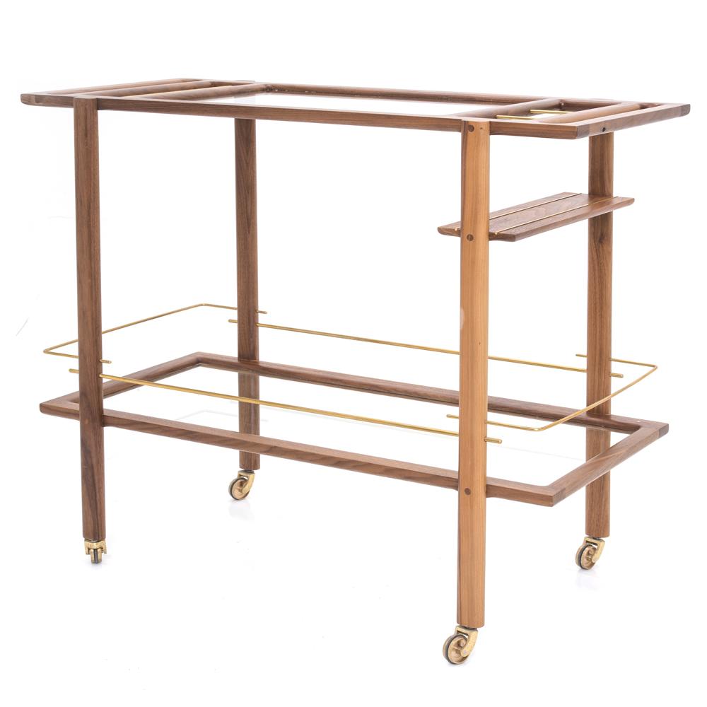 Wood Deco Bar Cart