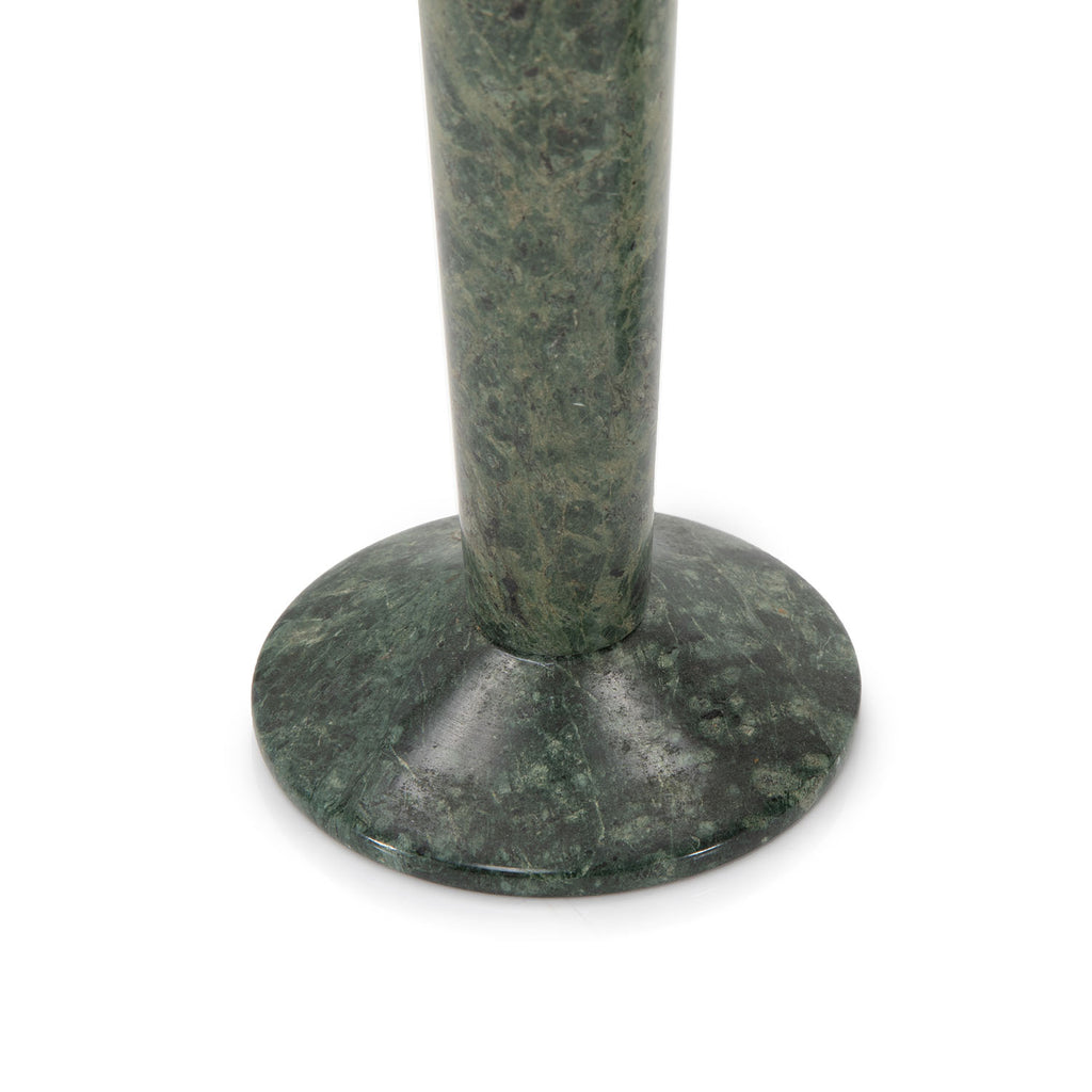 Green Granite Candle Holder Pair