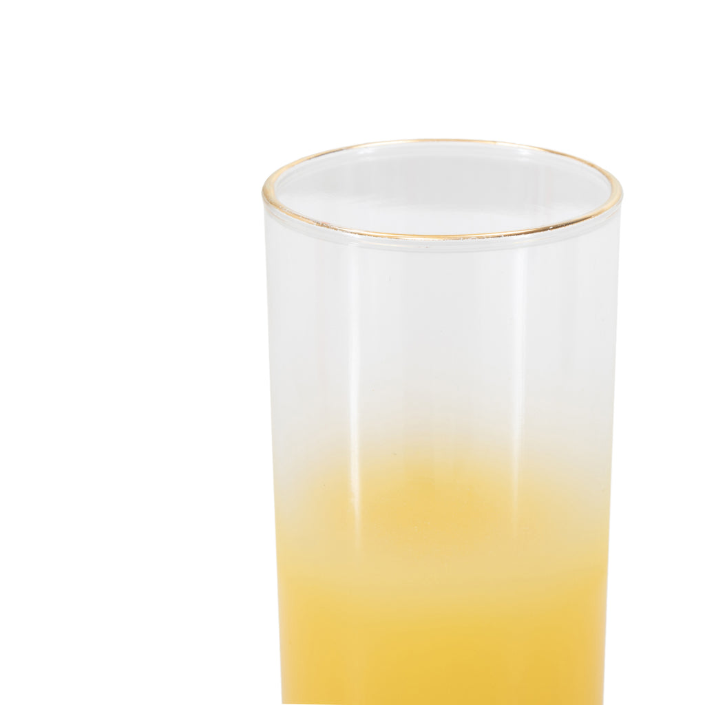 Orange - Red - Yellow Ombre Highball Glasses
