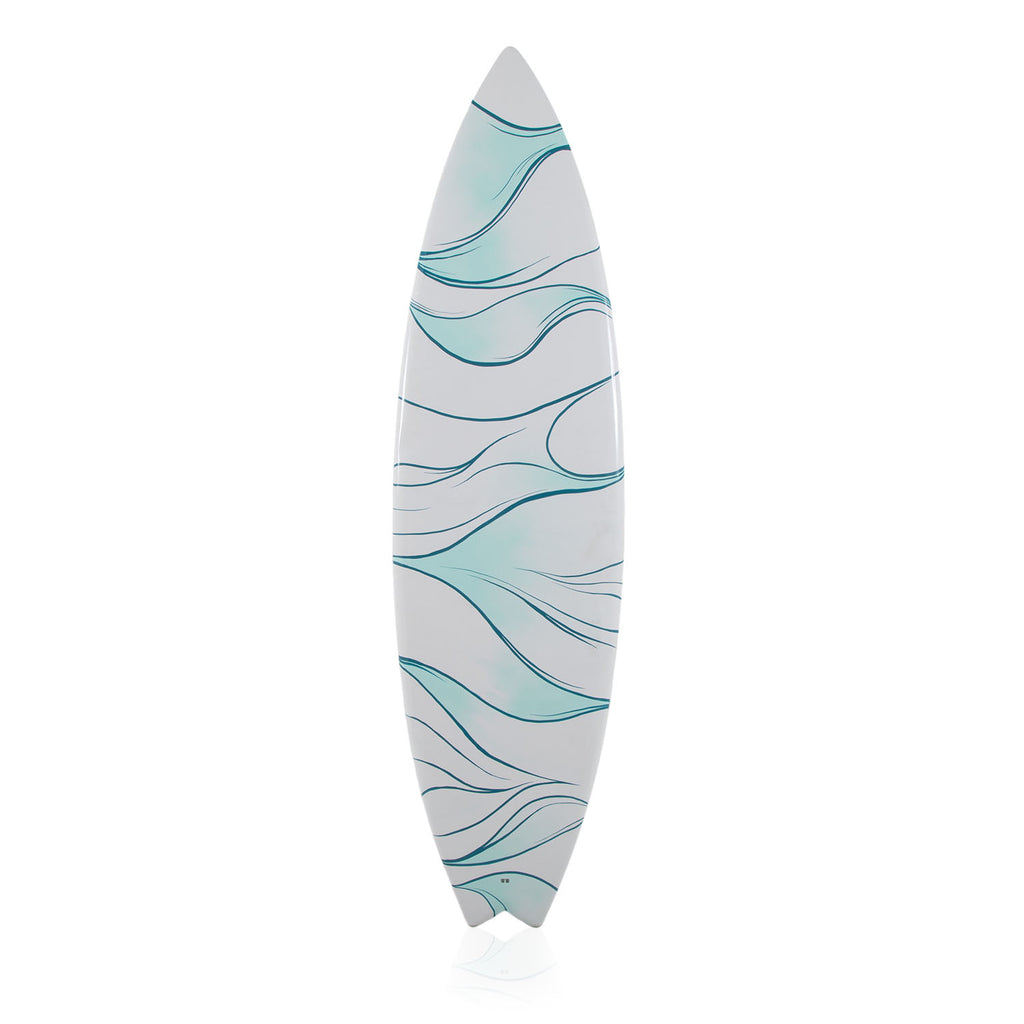Wave Pattern Surfboard