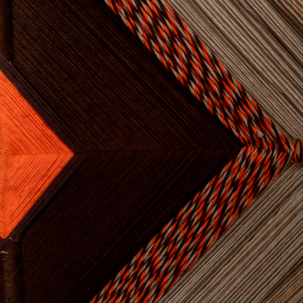 Brown Tan Orange God's Eye Wall Tapestry