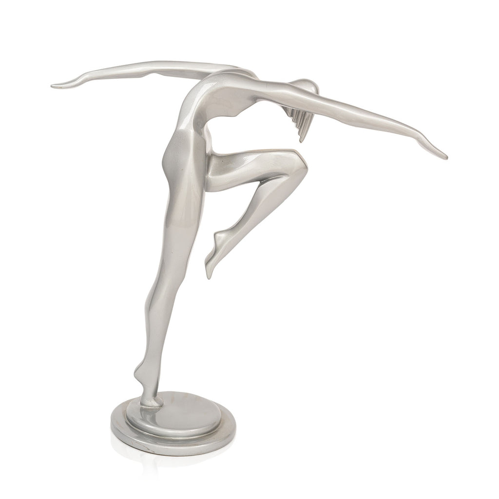 Silver Dancing Women Table Sculptures