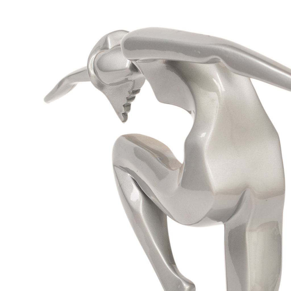 Silver Dancing Women Table Sculptures