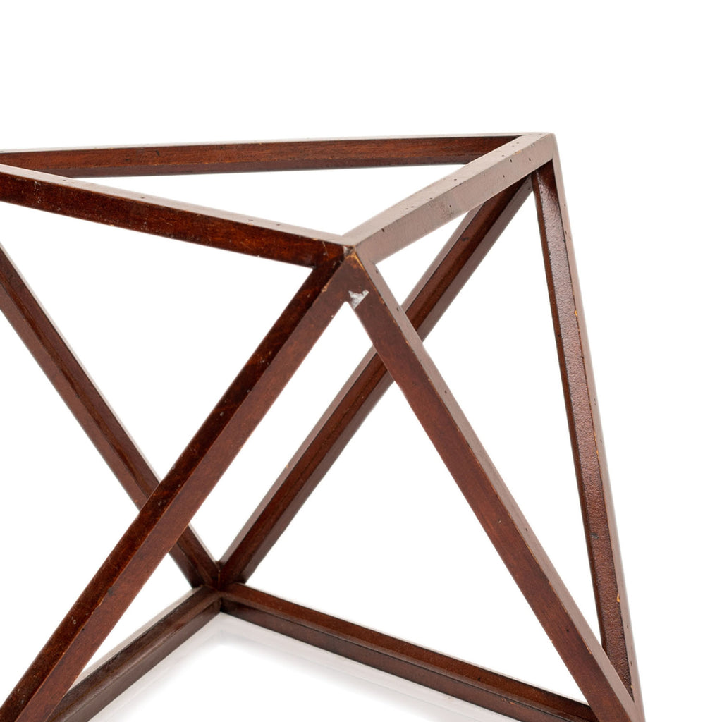 Wood Diamond Tabletop Sculpture (A+D)