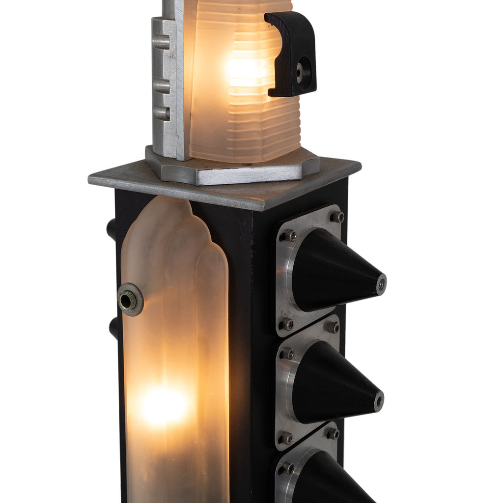 Futuristic Tabletop Table Lamp Sculpture