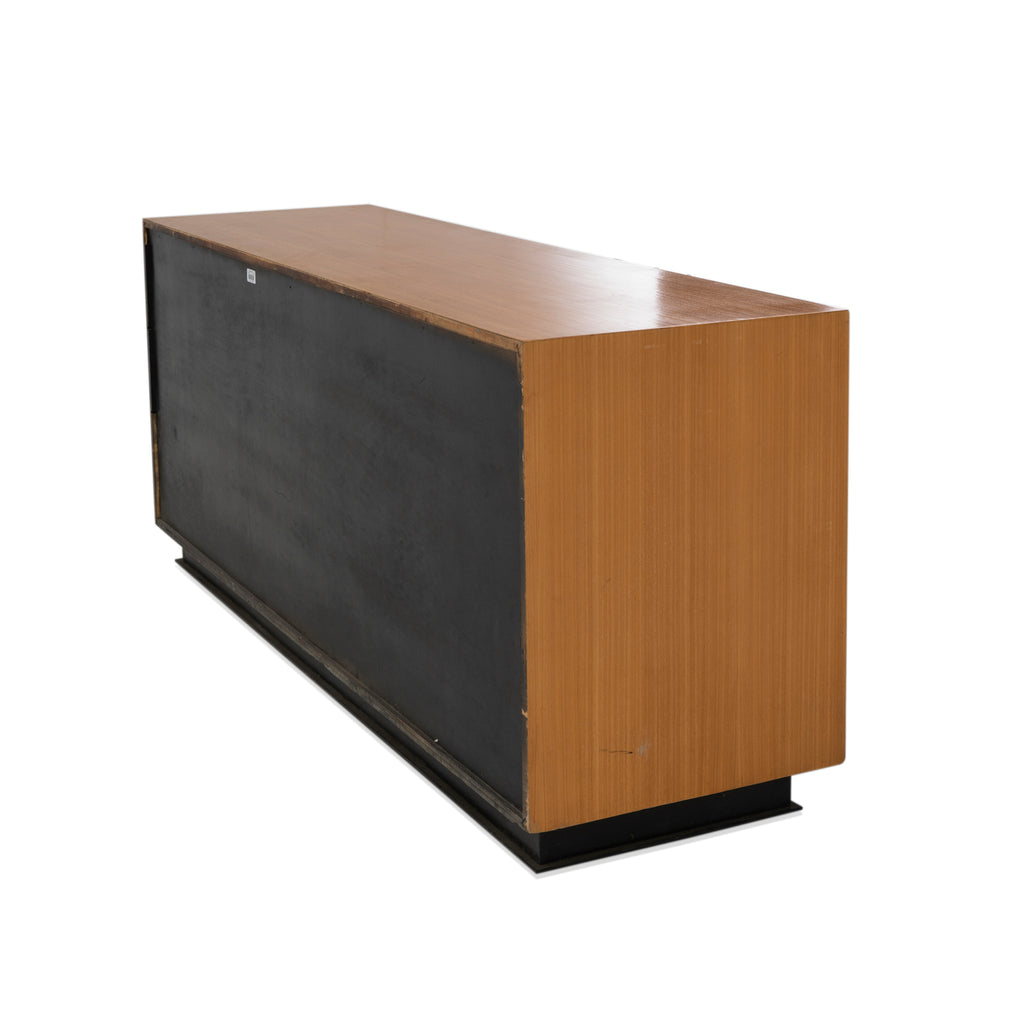 Black Credenza with Modern X Design