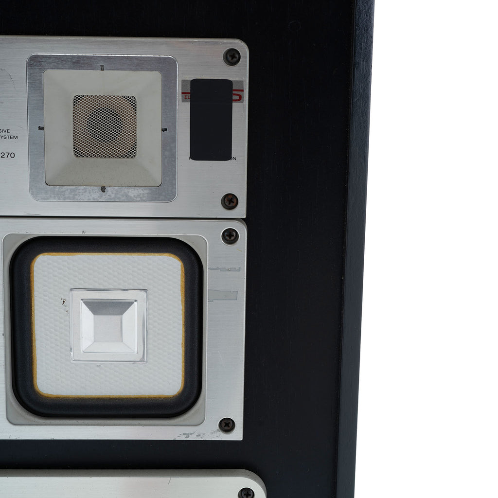 Black Rectangular Pedestal Standing Speakers