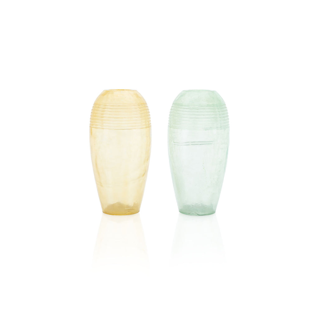 Transparent Seafoam Plastic Floor Vase Planter