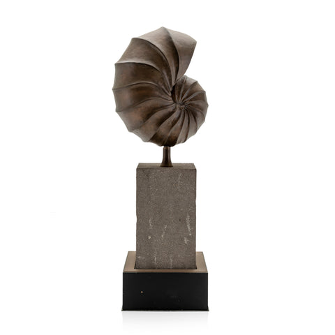 Huge Bronze Shell Sculpture