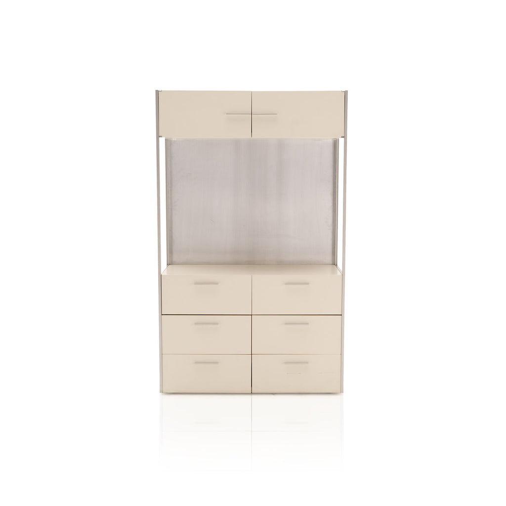 White Shelving Media Unit