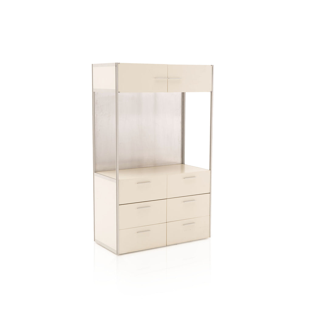 White Shelving Media Unit