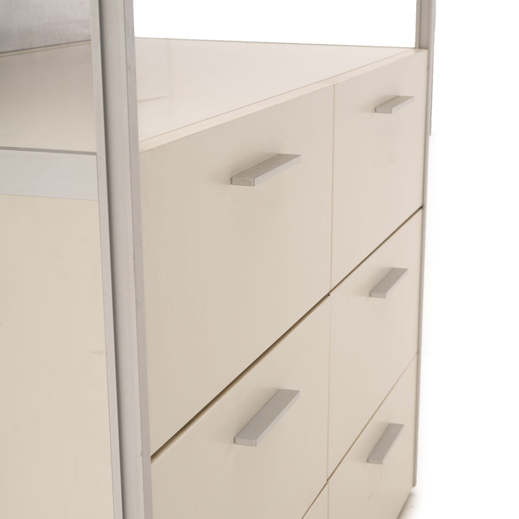 White Shelving Media Unit