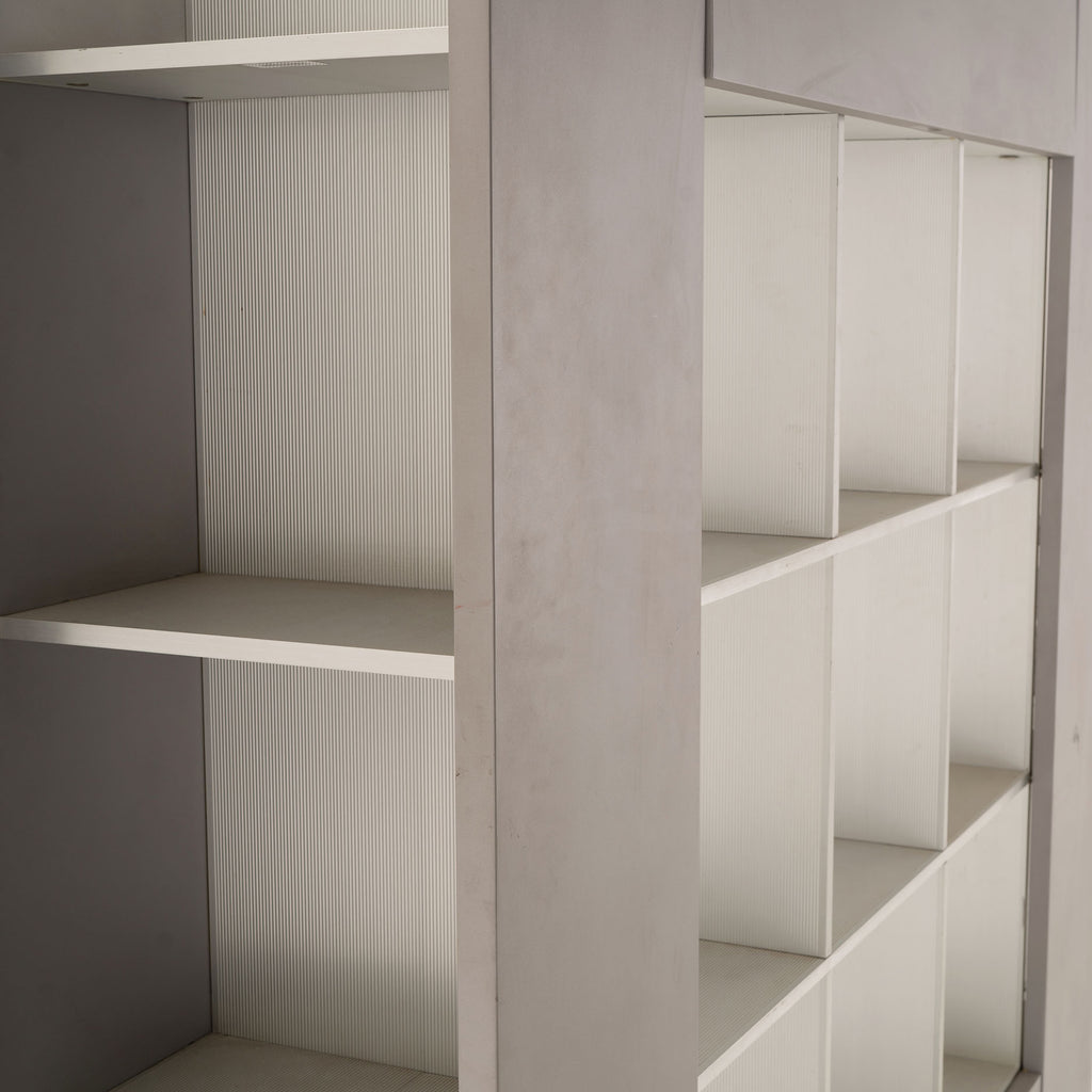 Metal Mobile Grid Shelving Unit