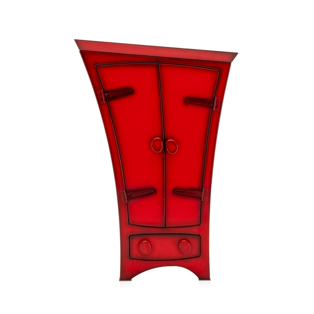 Red Cartoon Wood Armoire