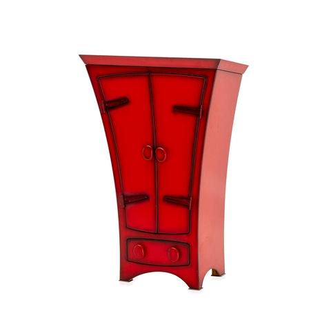 Red Cartoon Wood Armoire