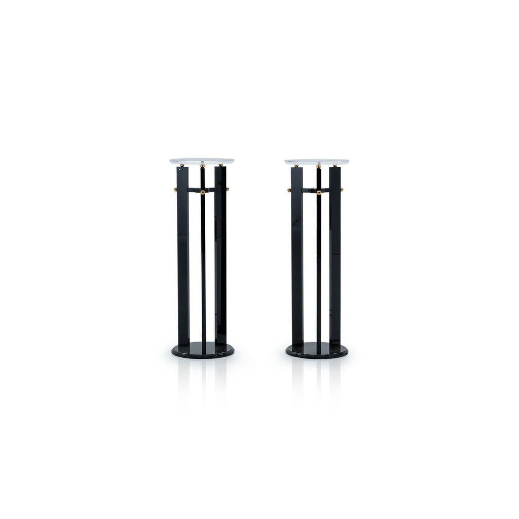 Black Three-Post Pedestal