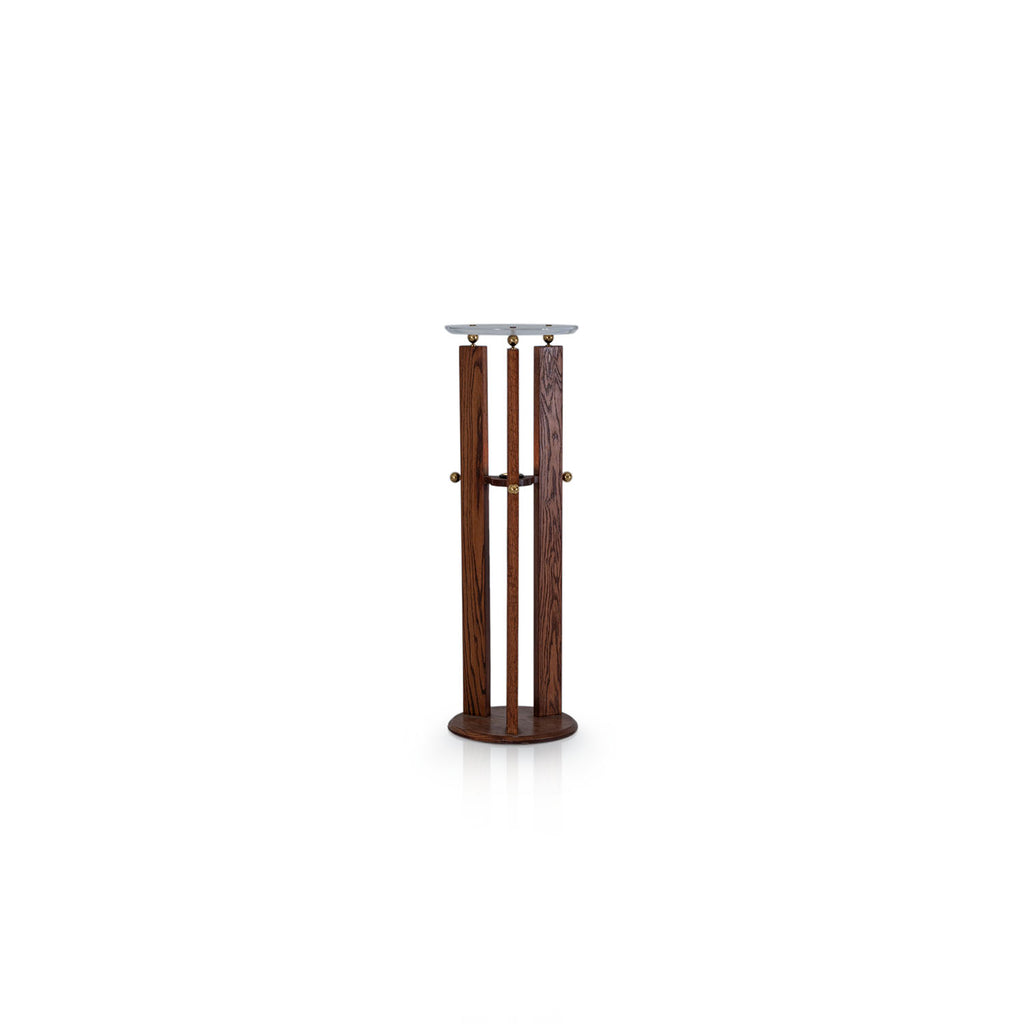 Wood Three-Post Pedestal