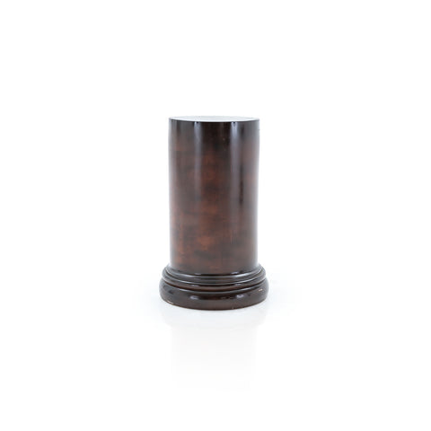 Brown & Black Lacquer Roman Pedestal