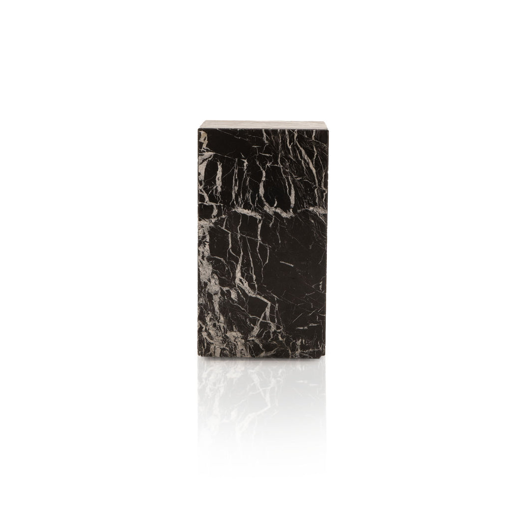 Black & White Marble Pedestal