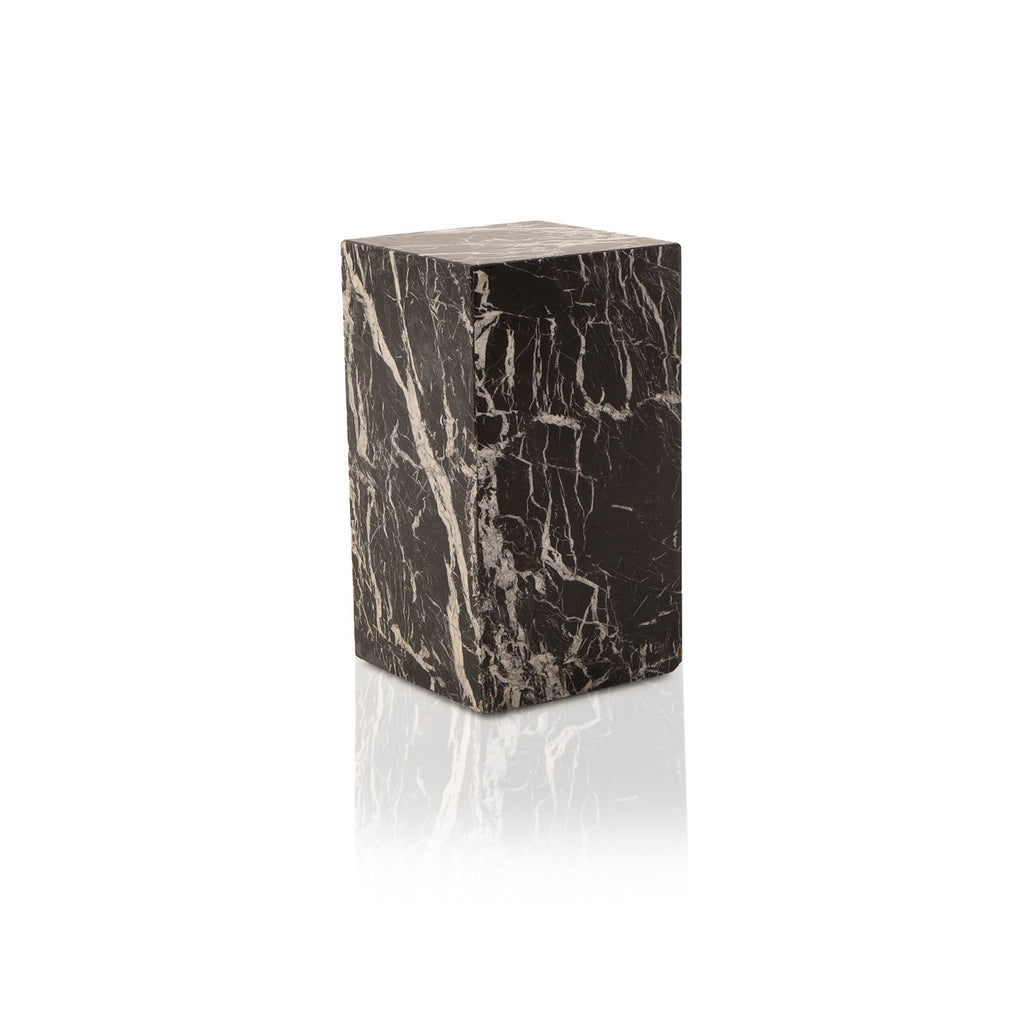 Black & White Marble Pedestal