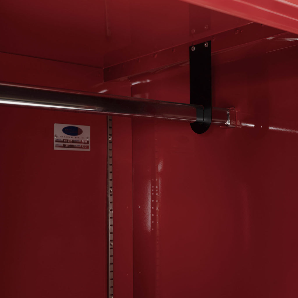 Red Metal Wardrobe Storage Cabinet