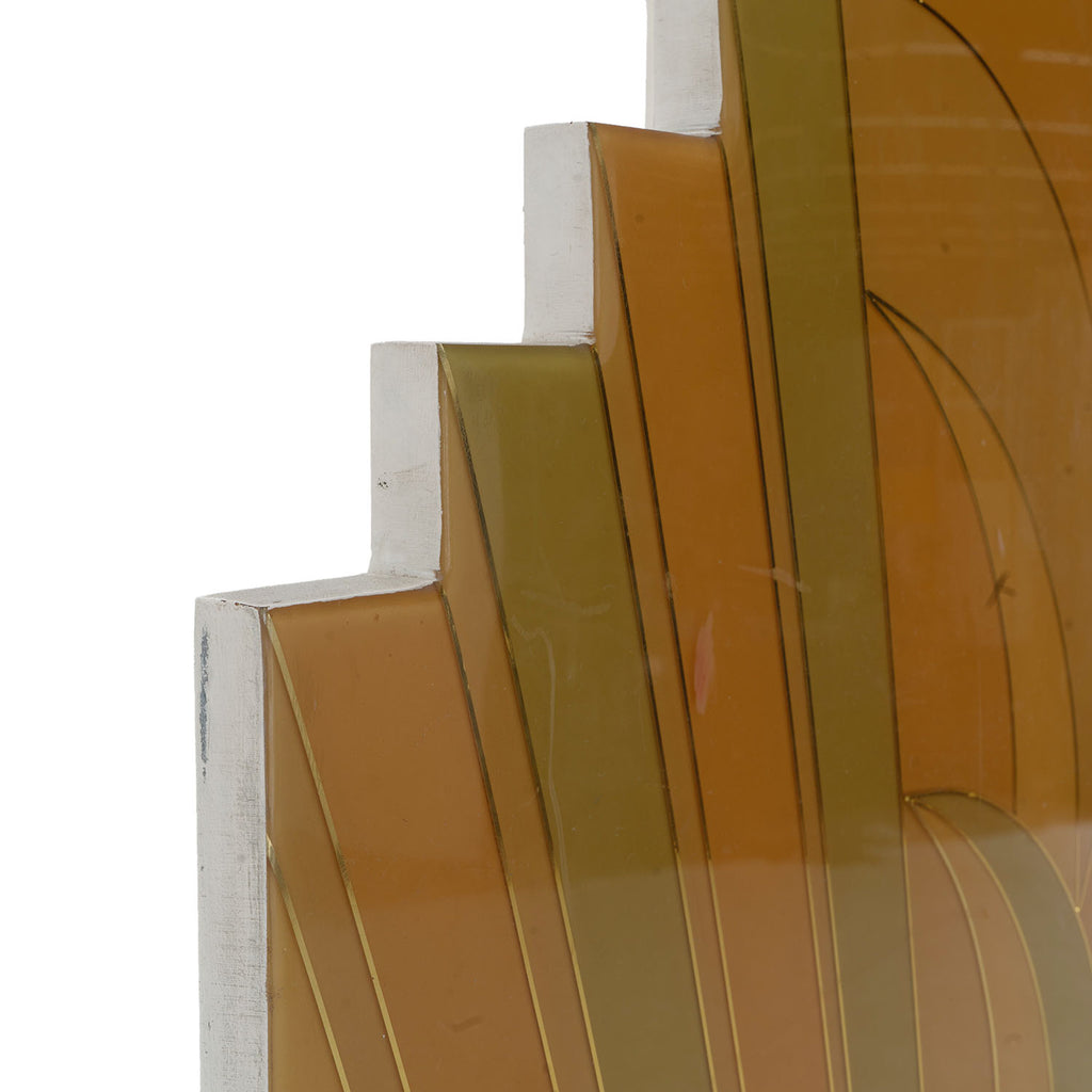 Orange and Green Art Deco Divider