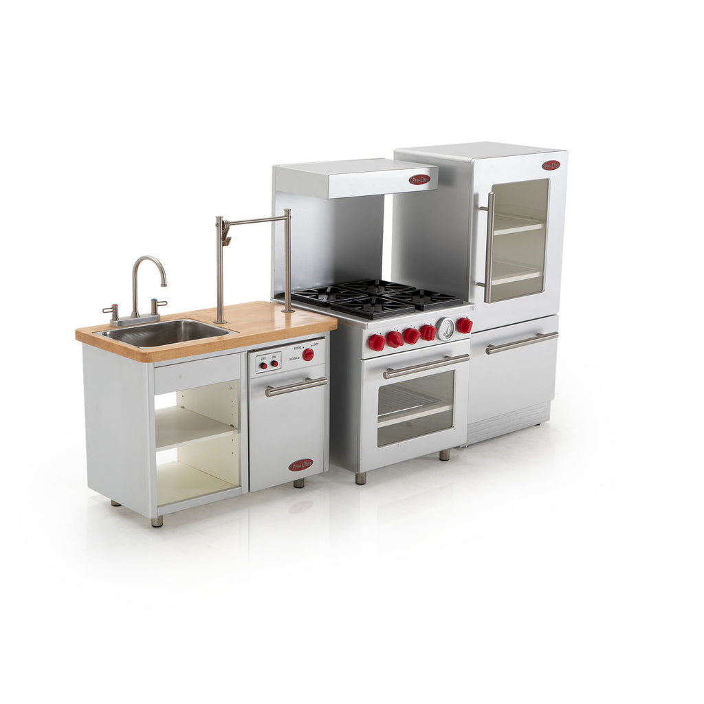 Silver "Pro-Chef" Children's Toy Sink and Dishwasher