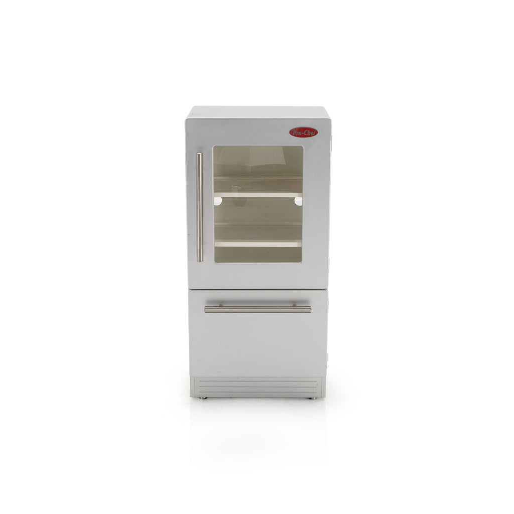 Silver "Pro-Chef" Children's Toy Refrigerator