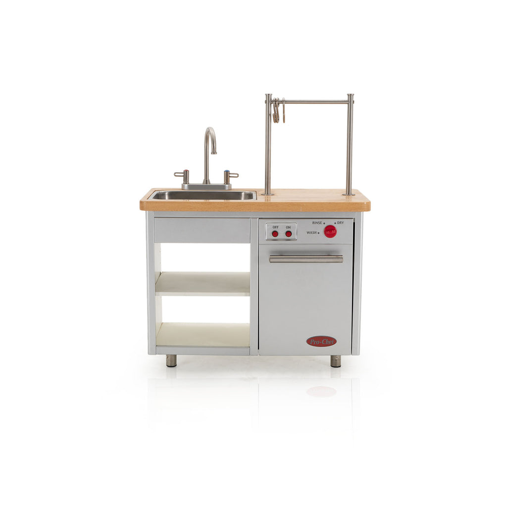 Silver "Pro-Chef" Children's Toy Sink and Dishwasher