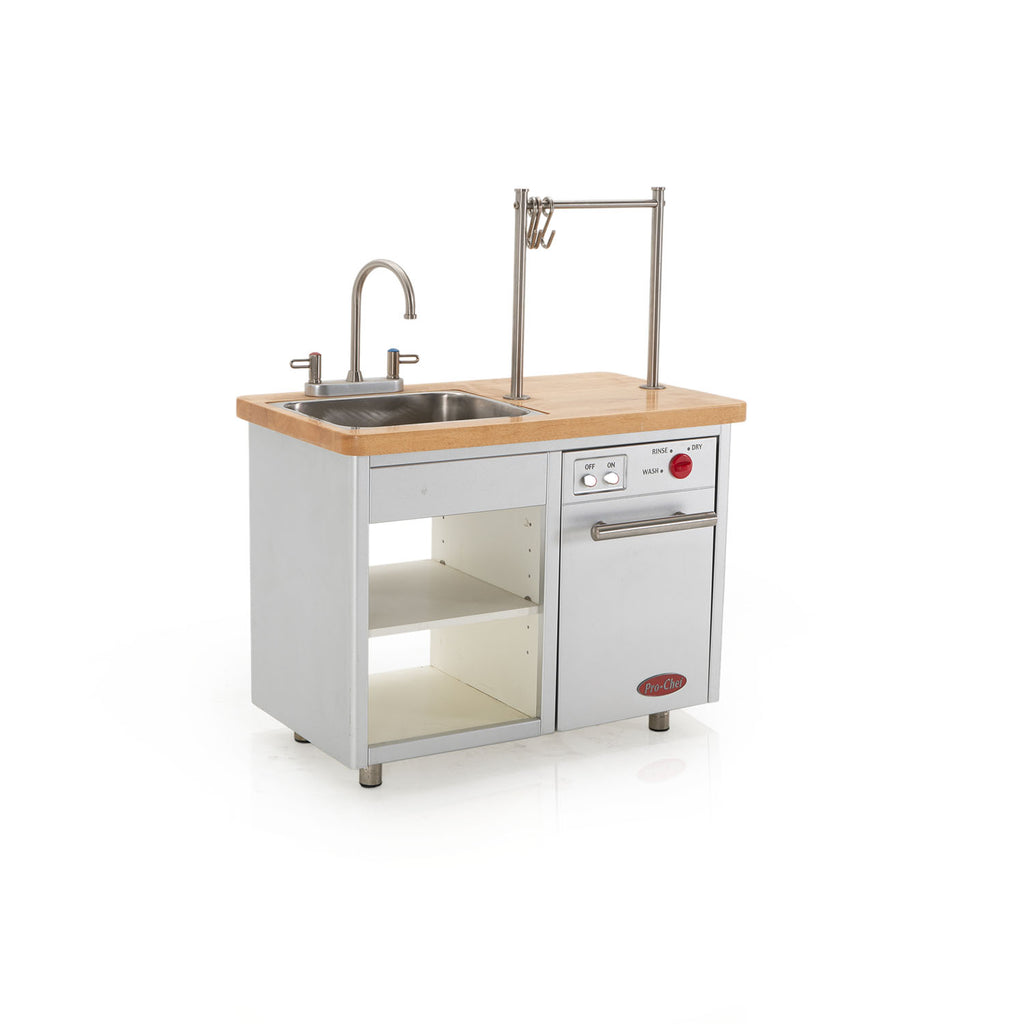Silver "Pro-Chef" Children's Toy Sink and Dishwasher