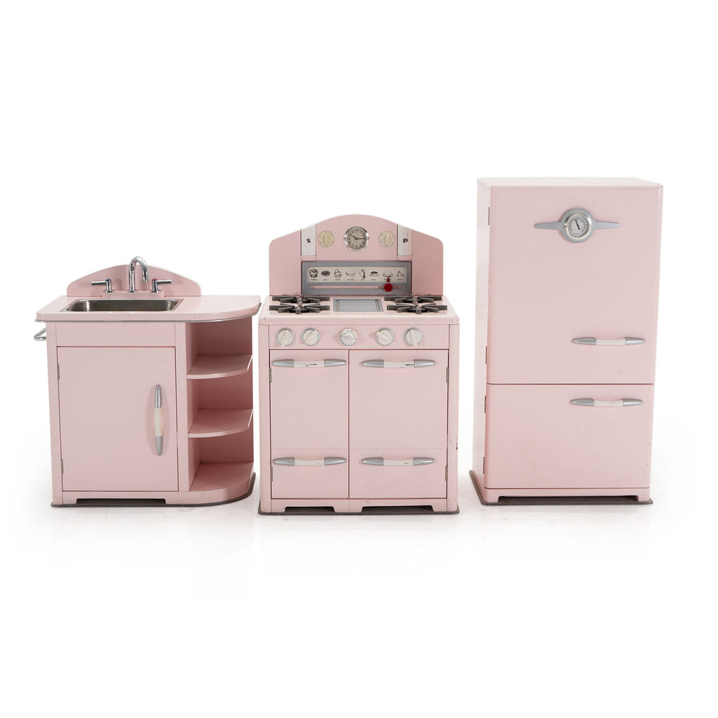 Pink Vintage Children's Toy Refrigerator