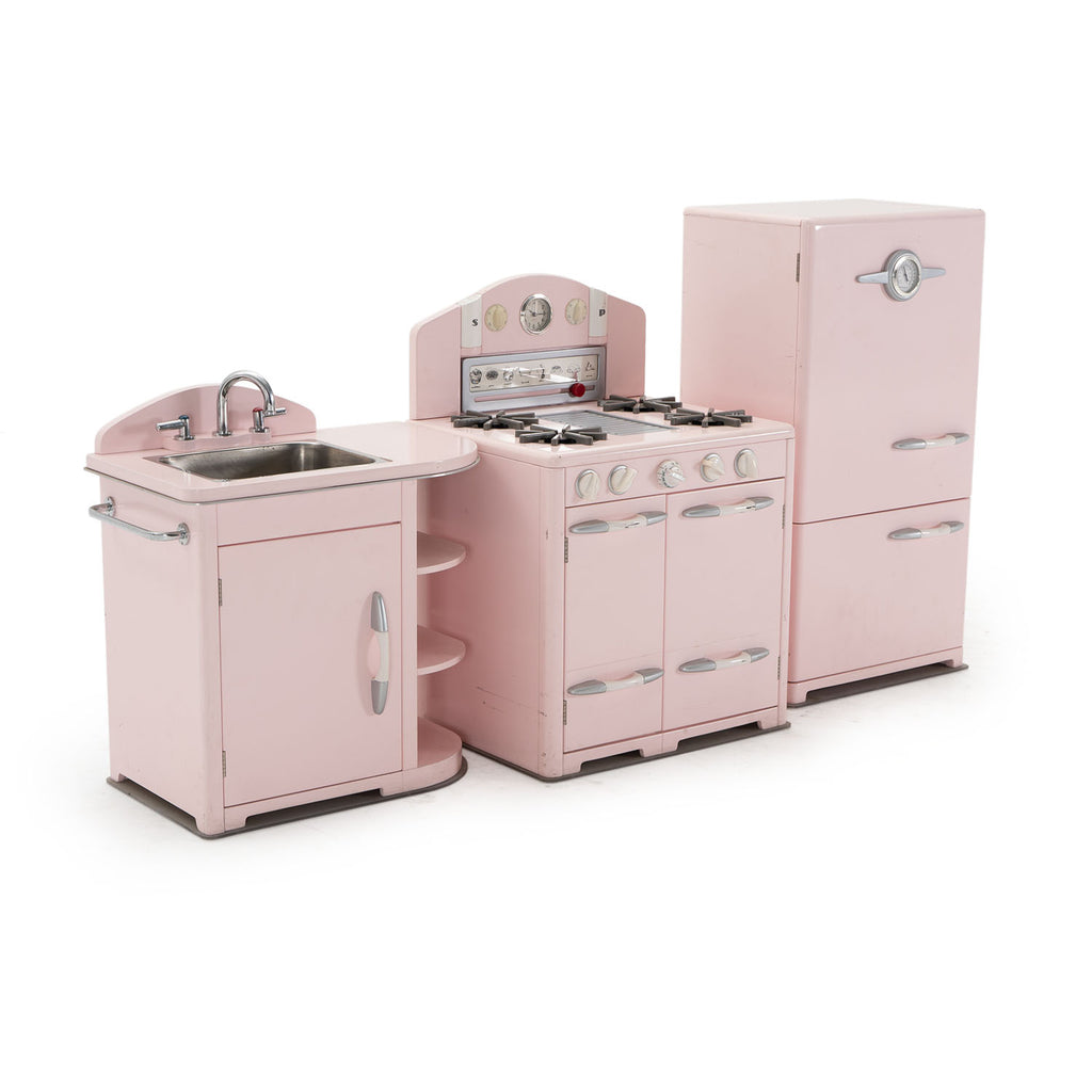 Pink Vintage Children's Toy Stove Range