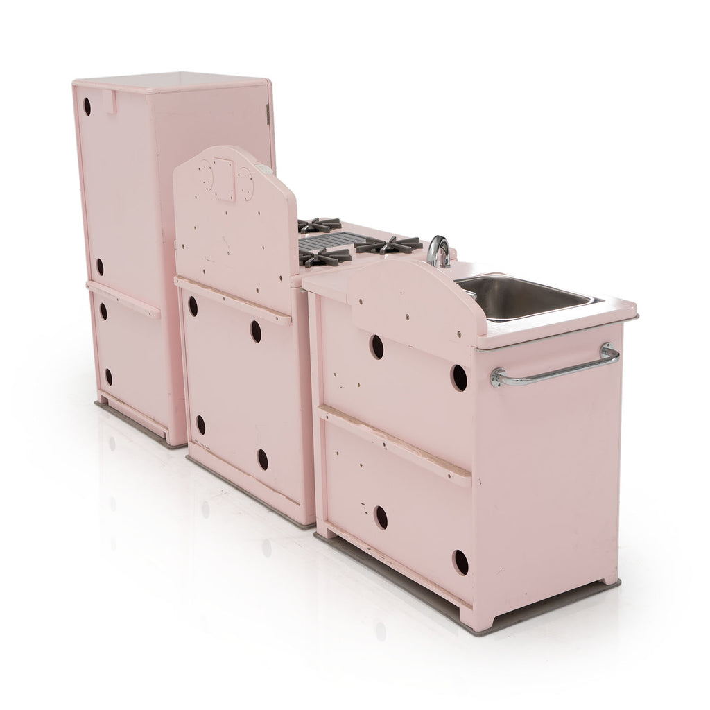 Pink Vintage Children's Toy Refrigerator