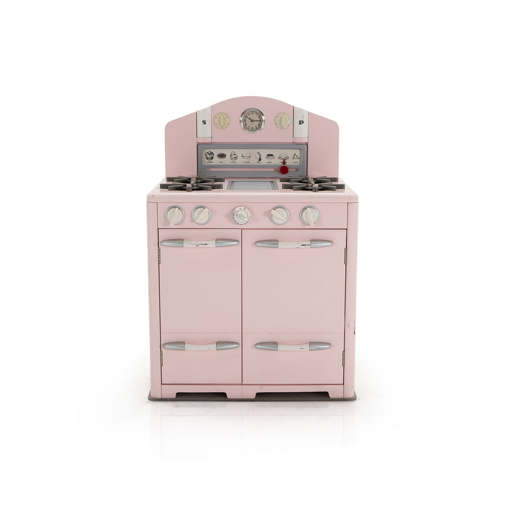 Pink Vintage Children's Toy Stove Range