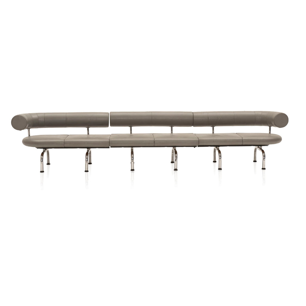 Modern Grey Airport Lounge Sectional Seating Piece