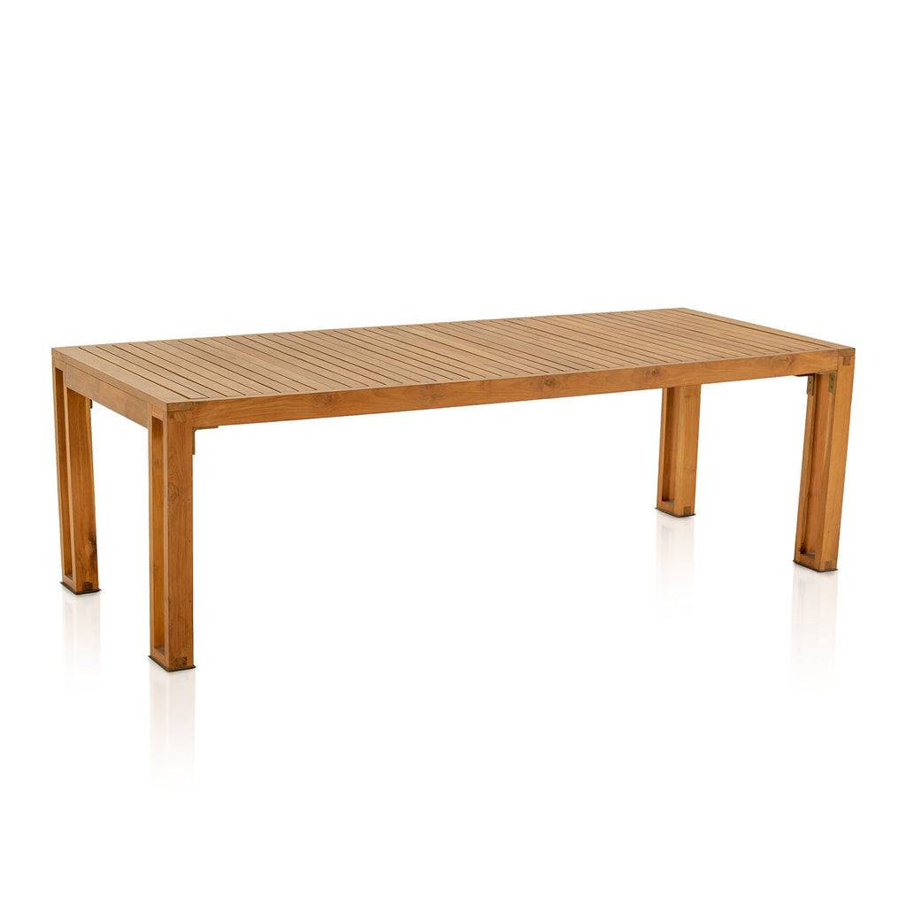 Slatted Heavy Wood 8' Dining Table