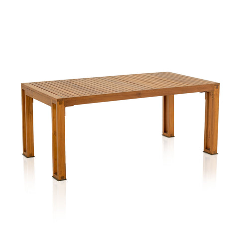 Slatted Heavy Wood 6' Dining Table