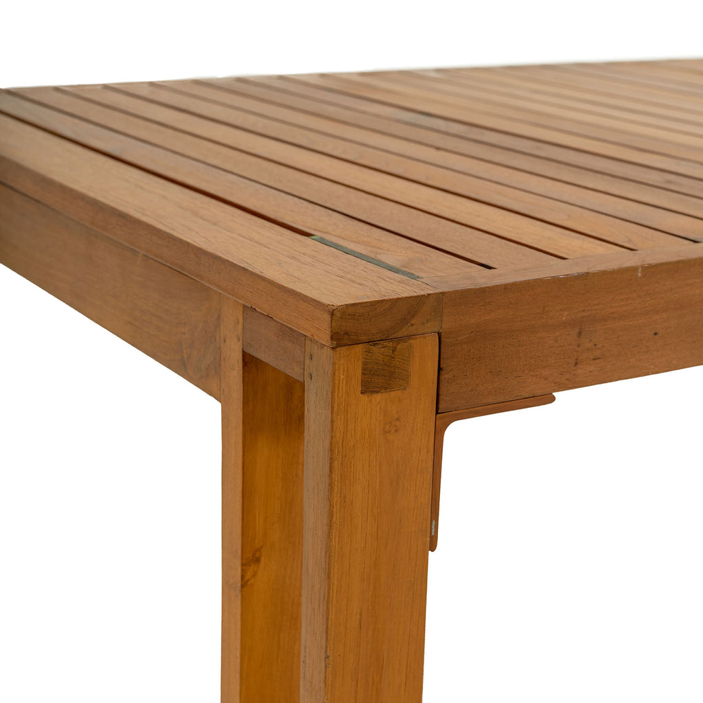 Slatted Heavy Wood 6' Dining Table