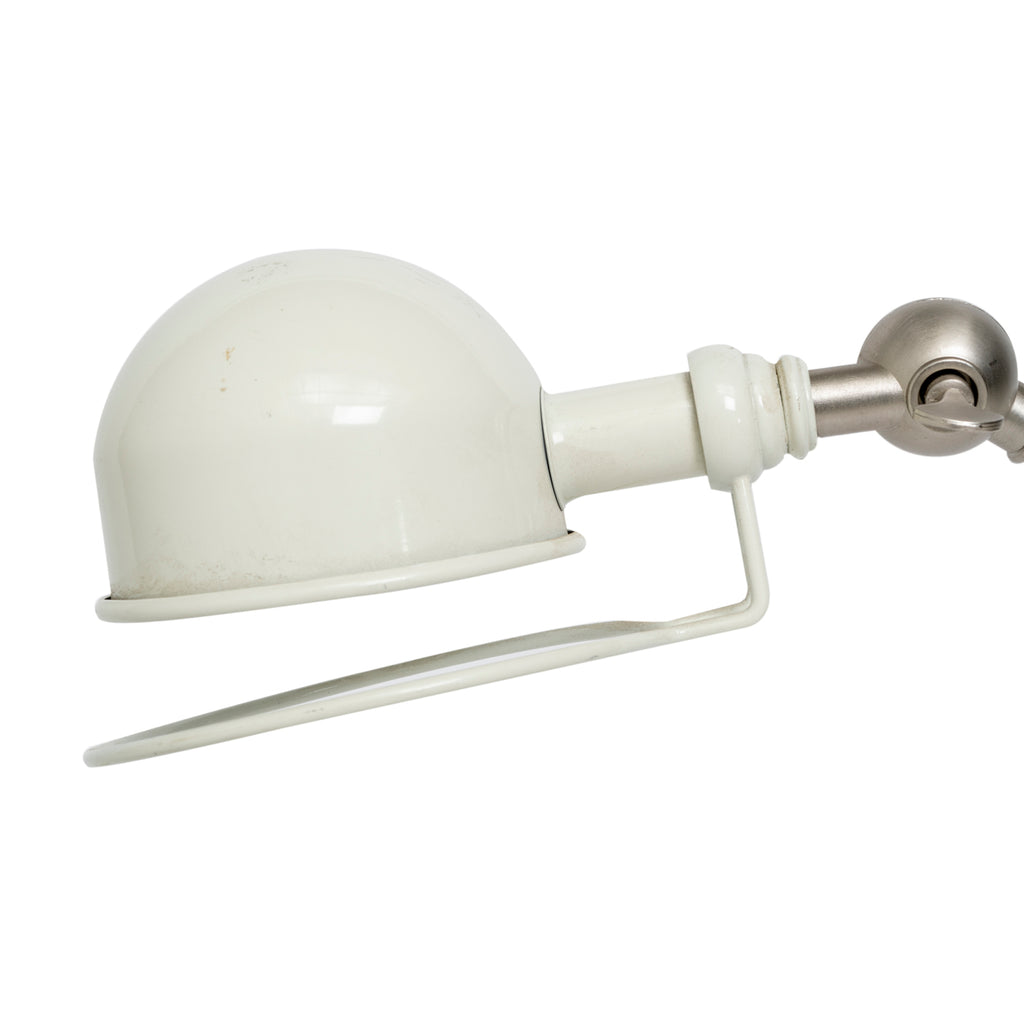 White Adjustable Swing Arm Desk Lamp