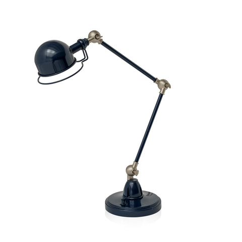 Black Adjustable Swing Arm Desk Lamp