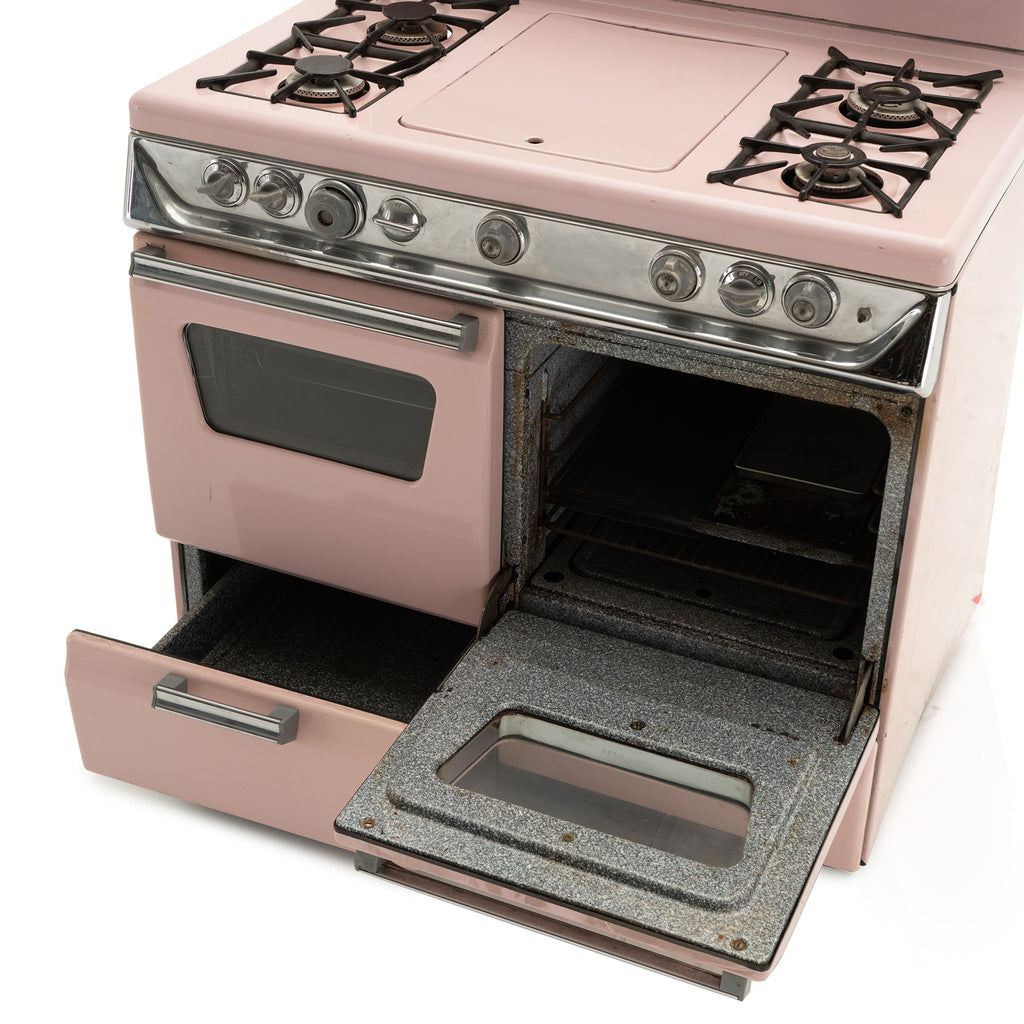 Vintage Pink Double Oven