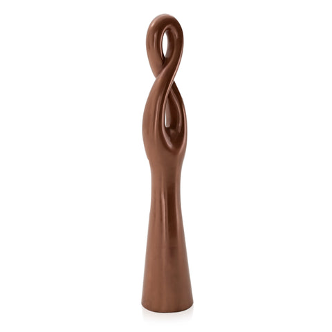 Bronze Twisted Pillar Floor Sculpture