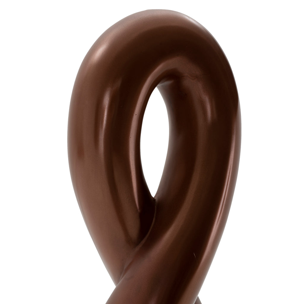 Bronze Twisted Pillar Floor Sculpture