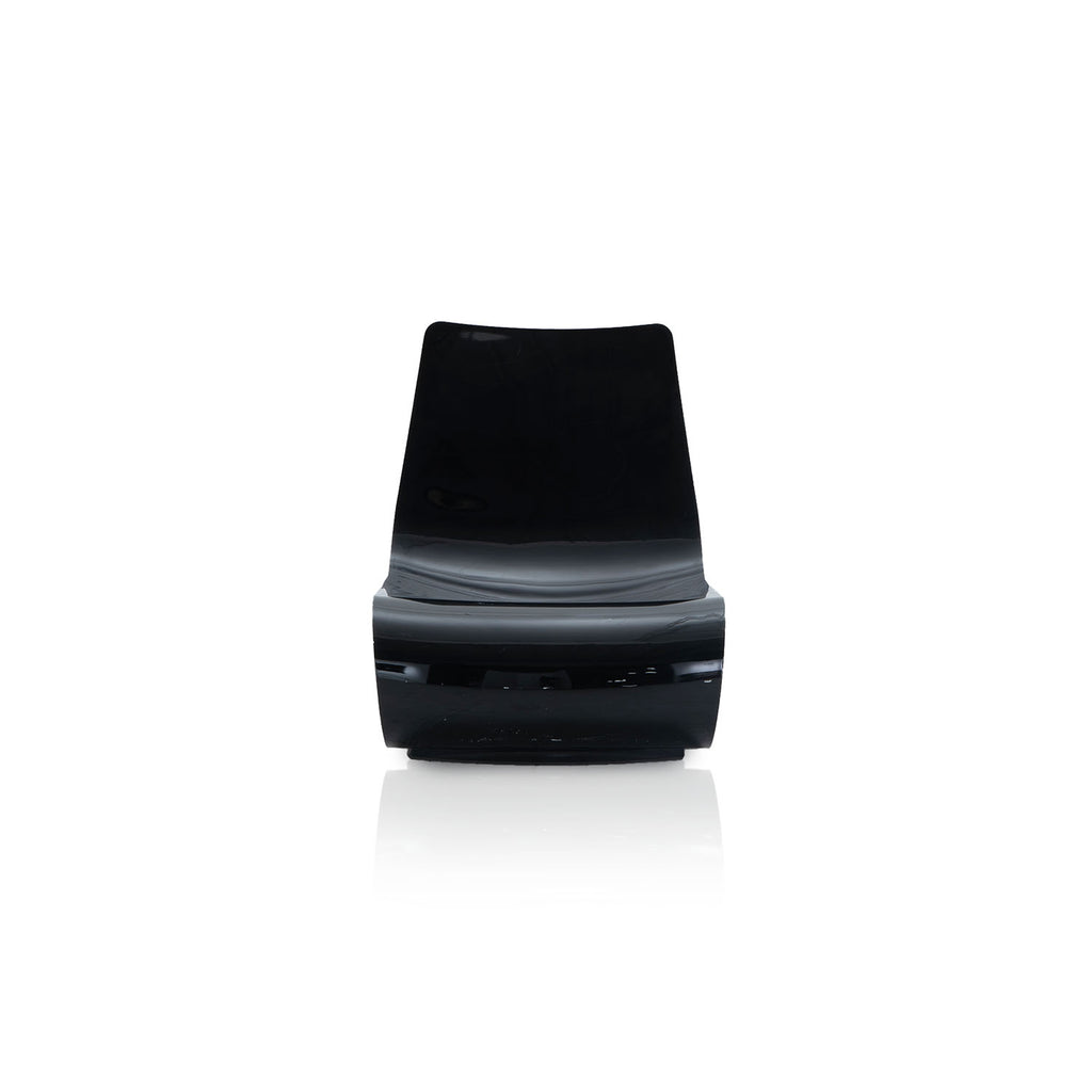 Black Molded Curve Lounge Chair