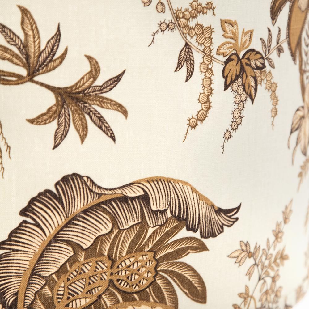 Standard Floor Lamp with Floral Shade