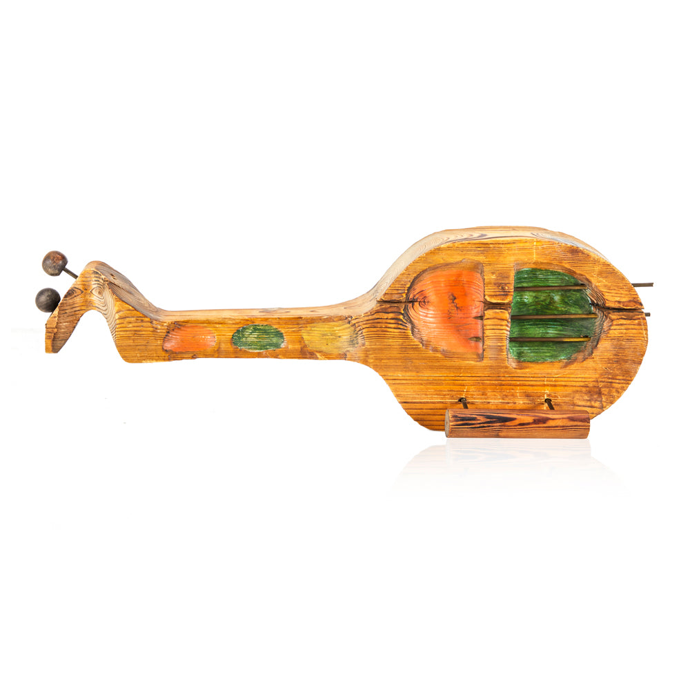 Mid Century Carved Wood Instruments