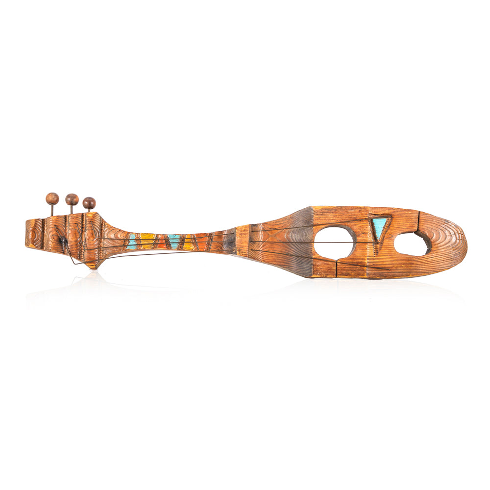 Mid Century Carved Wood Instruments