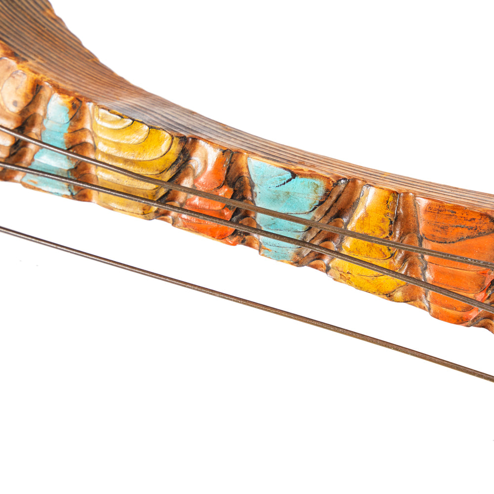 Mid Century Carved Wood Instruments